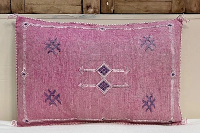 Sabra Kussen uit Marokko roze 60cm x 40cm incl vulling nr.93296