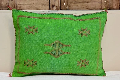 Sabra Kussen uit Marokko groen 60cm x 40cm incl vulling nr.93299