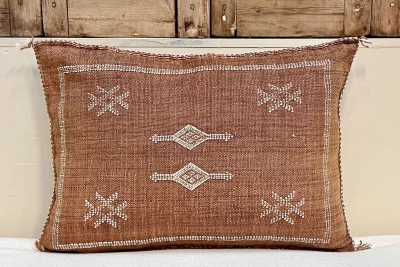 Sabra Kussen uit Marokko bruin 60cm x 40cm incl vulling nr.93304