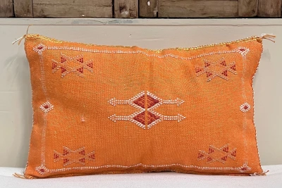 Sabra Kussen uit Marokko oranje 60cm x 40cm incl vulling nr.93308