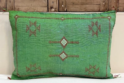 Sabra Kussen uit Marokko groen 60cm x 40cm incl vulling nr.93333