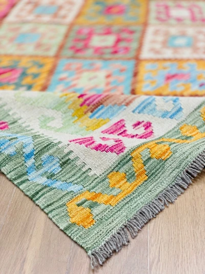 Handgemaakte nieuwe kelim  32437 303cm x 202cm