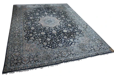 Ongeschoren Kirman vloerkleed, nr.17670 397cm x 298cm 