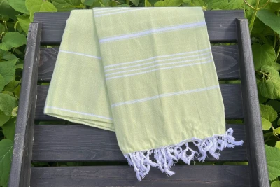 Hamamdoek limegroen 100% katoen (180cm x 100cm)     