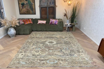 Handgeknoopt vloerkleed 90018 297cm x 247cm