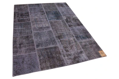 Patchwork vloerkleed grijs 8743 240cm x 170cm 