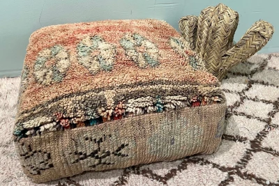 Marokkaanse Poef 60cm x 60cm x 25cm nr: 44029