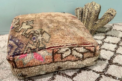 Marokkaanse Poef 60cm x 60cm x 25cm nr: 44030