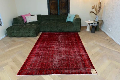 Vintage vloerkleed rood 13454 267cm x 170cm