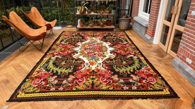 Rozenkelim  11078 390cm x 240cm  