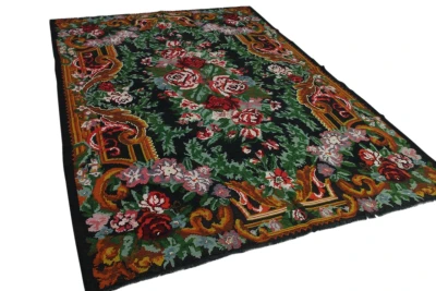 Rozenkelim authentiek, handgeweven in Moldavië 12435 312cm x 218cm 