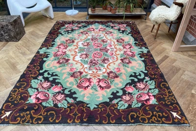 Rozenkelim authentiek, handgeweven in Moldavië 23412 296cm x 203cm  