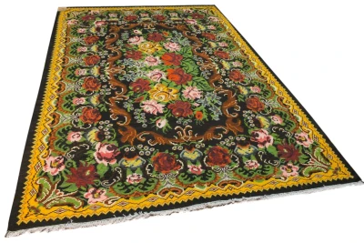 Rozenkelim authentiek, handgeweven in Moldavië 25387 312cm x 210cm 