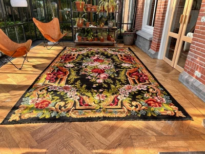 authentieke Rozenkelim  uit Moldavie 4027 382cm x 228cm