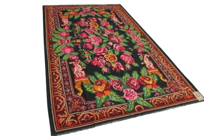 Rozenkelim authentiek, handgeweven in Moldavie  300cm x 193cm 