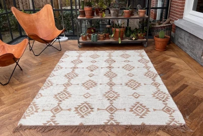  SALE Handgemaakt jute vloerkleed nr.1419  