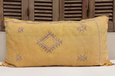 Sabra Kussen uit Marokko geel 100cm x 50cm incl vulling nr.56207