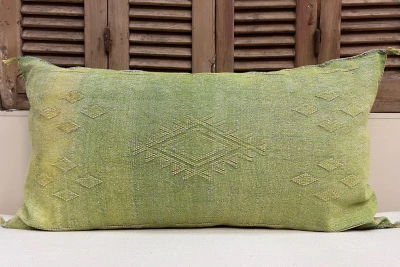 Sabra Kussen uit Marokko groen 100cm x 50cm incl vulling nr.56218