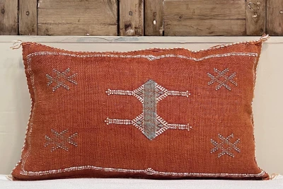 Sabra Kussen uit Marokko oranje / rood 60cm x 40cm incl vulling nr.61232