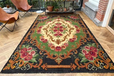 Rozenkelim authentiek, handgeweven in Moldavië 10873 335cm x 206cm