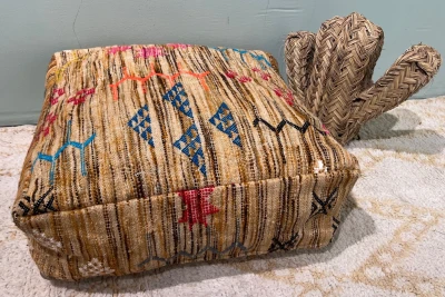 Marokkaanse Poef nr.94035 60cm x 60cm x 25cm incl. vulling