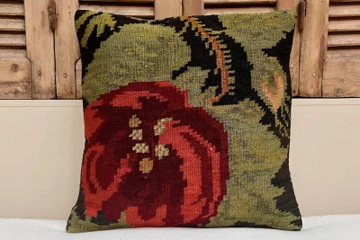 rozenkelim kussen nr.18125 50cm x 50cm incl binnenkussen 