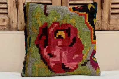 rozenkelim kussen nr.18129 50cm x 50cm incl binnenkussen 