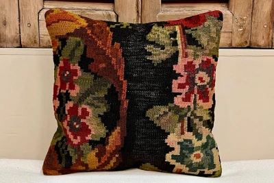 rozenkelim kussen nr.19108 40cm x 40cm incl binnenkussen 