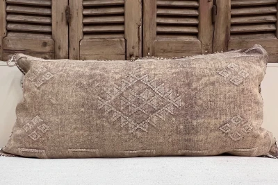 Sabra Kussen uit Marokko bruin 100cm x 50cm incl vulling nr.19913