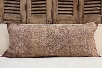 Sabra Kussen uit Marokko bruin 100cm x 50cm incl vulling nr.19915