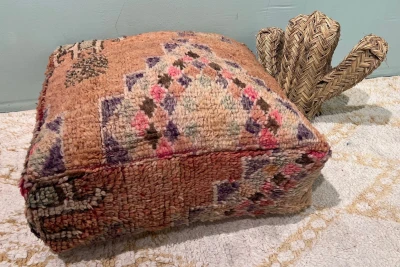 Marokkaanse Poef nr.77827 60cm x 60cm x 25cm incl. vulling