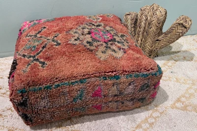 Marokkaanse Poef nr.77832 60cm x 60cm x 25cm incl. vulling