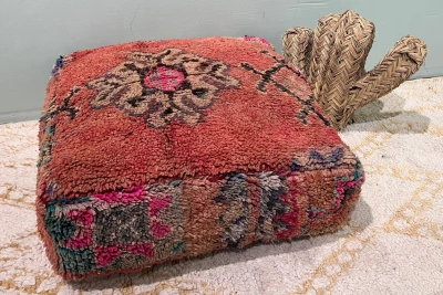 Marokkaanse Poef nr.77835 60cm x 60cm x 25cm incl. vulling