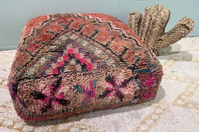 Marokkaanse Poef nr.77840 60cm x 60cm x 25cm incl. vulling