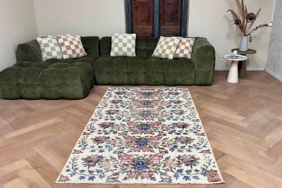 Vintage vloerkleed 27175 231cm x 132cm