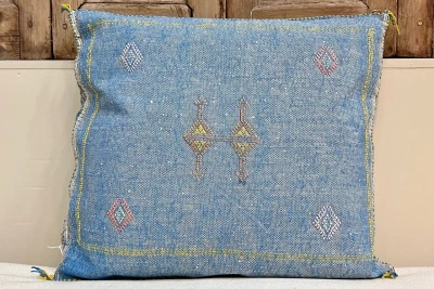 Sabra Kussen uit Marokko blauw 45cm x 45cm incl vulling nr.55365
