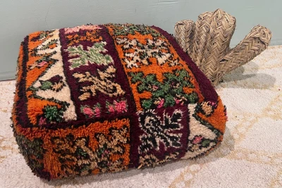 Marokkaanse Poef nr.86204 60cm x 60cm x 25cm incl. vulling