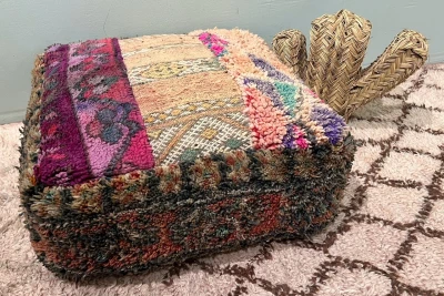 Marokkaanse Poef nr.55161 60cm x 60cm x 25cm