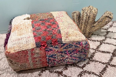 Marokkaanse Poef nr.55168 60cm x 60cm x 25cm