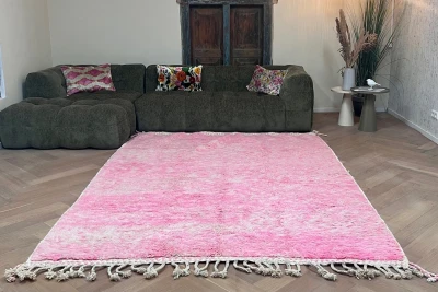 Beni ouarain vloerkleed roze 71041 285cm x 212cm