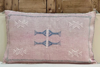 Sabra Kussen uit Marokko roze 60cm x 40cm incl vulling nr.61132