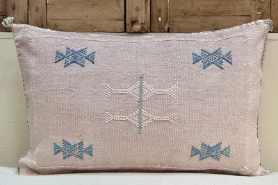 Sabra Kussen uit Marokko roze 60cm x 40cm incl vulling nr.61140
