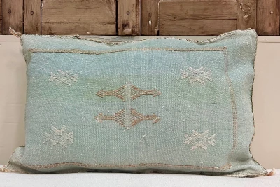 Sabra Kussen uit Marokko groen 60cm x 40cm incl vulling nr.61144