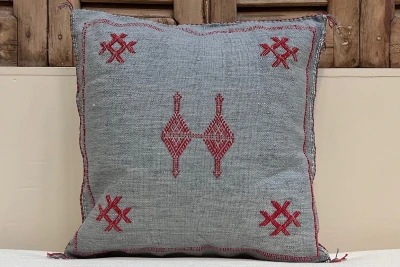 Sabra Kussen uit Marokko blauw / grijs 45cm x 45cm incl vulling nr.94037