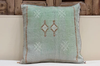Sabra Kussen uit Marokko groen 45cm x 45cm incl vulling nr.94041