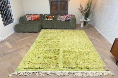 berber vloerkleed groen 46216 310cm x 230cm