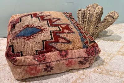 Moroccan Pouf No. 47039 60cm x 60cm x 25cm including filling