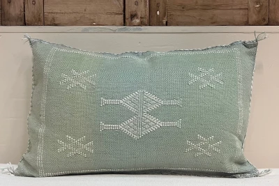 Sabra Kussen uit Marokko groen 60cm x 40cm incl vulling nr.61149