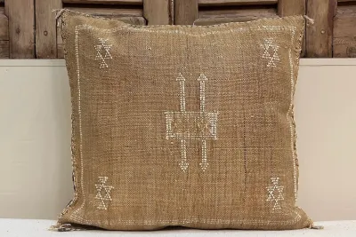 Sabra Kussen uit Marokko bruin 45cm x 45cm incl vulling nr.94050