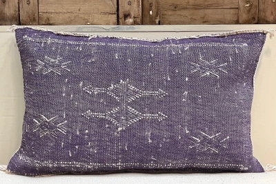 Sabra Kussen uit Marokko paars 60cm x 40cm incl vulling nr.61178